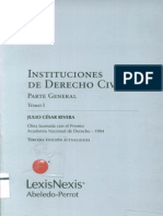 Instituciones de Derecho Civil Parte General TOMO I - Julio C Sar Rivera