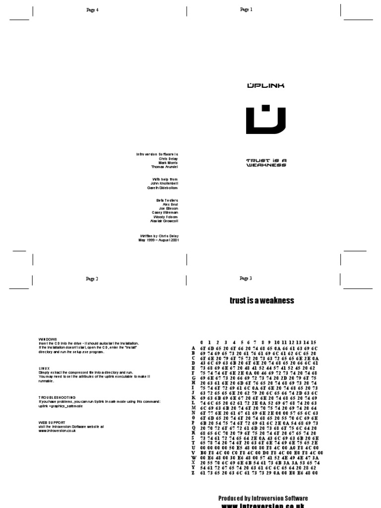 Uplink Bob Code Card | PDF | Utility Software | Computing Platforms