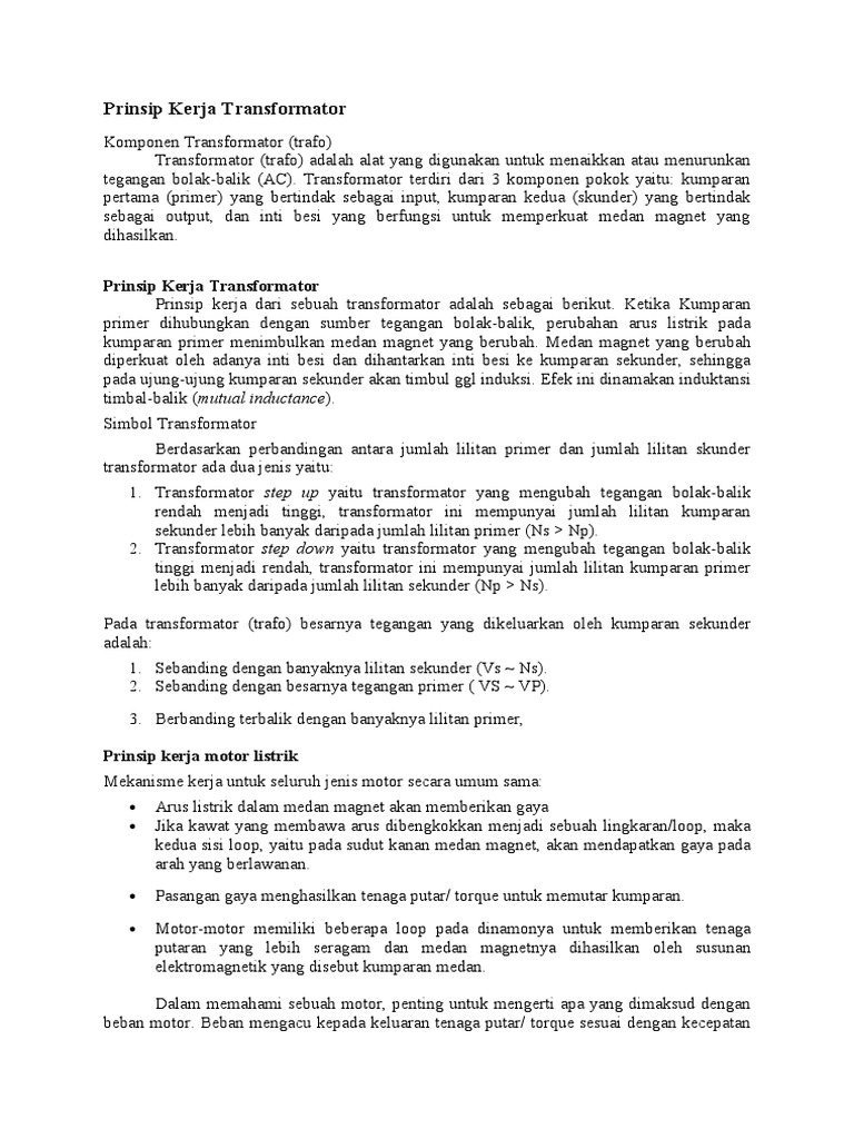 Trafo | PDF