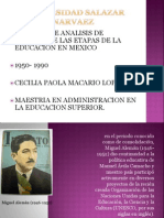 Evolución del sistema educativo mexicano 1950-1990