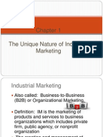 The Unique Nature of Industrial Marketing