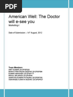 American Well: The Doctor Will E-See You Now - Case 