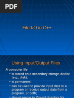 File I/O in C++