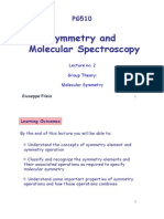 Symmetry and Molecular Spectros