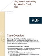 Welcoming Versus Restricting Sovereign Wealth Fund Investment