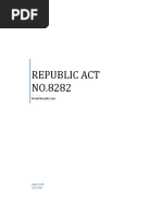 Republic Act NO.8282: Social Security Law