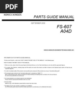 FS-607 Parts Manual