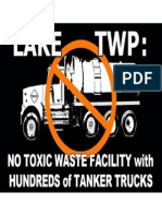 No Toxic Waste Sign