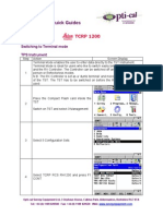 Opti-Cal TPS1200 Terminal Mode Quickguide