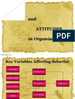 Values and Attitudes in Organisations: Key Factors Affecting Behavior