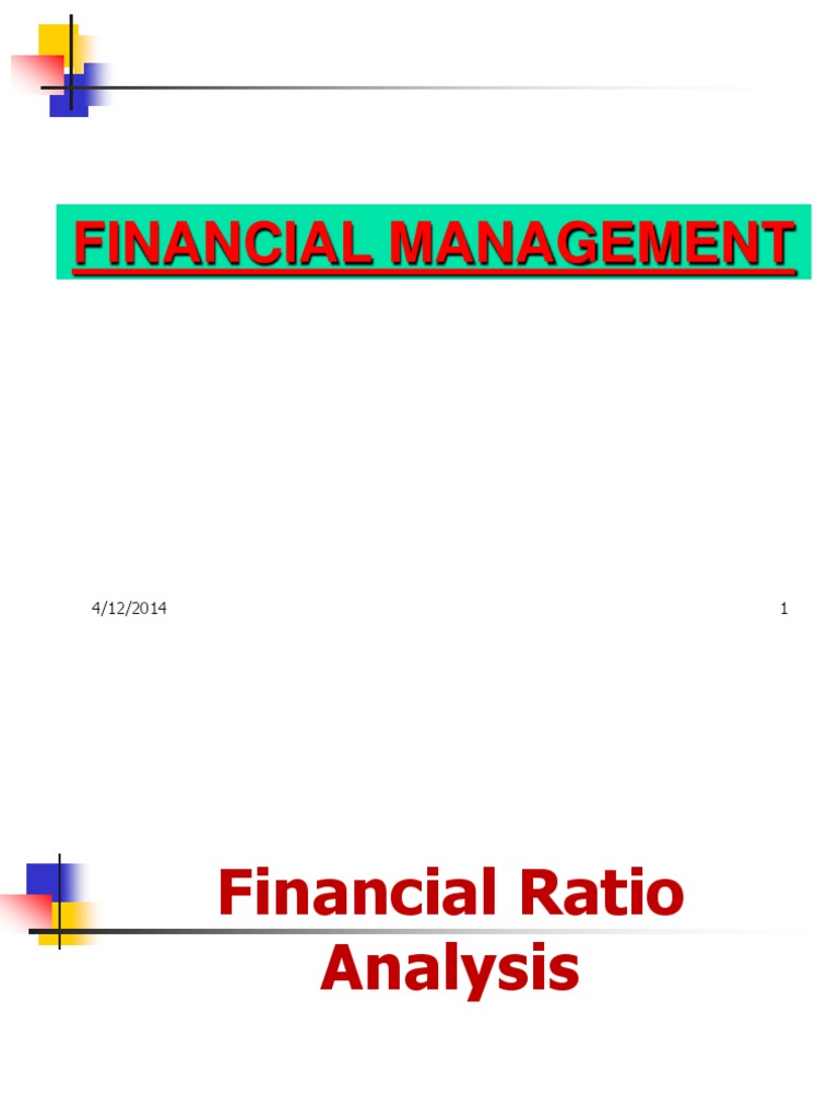 Financial Ratio Analysis Overview | PDF | Debt | Dividend