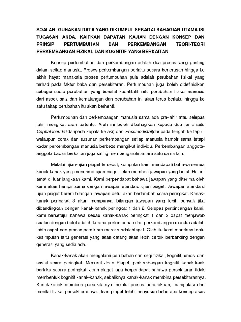 Perkembangan Kanak Kanak Pdf