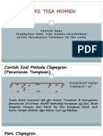 Contoh PERS TIGA MOMEN Penurunan Tumpuan Tak Sama