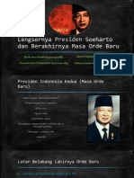 Lengsernya Presiden Soeharto Dan Berakhirnya Masa Orde Baru
