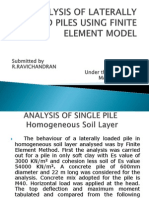 Analysis of Laterally Loaded Piles Using Finite Element