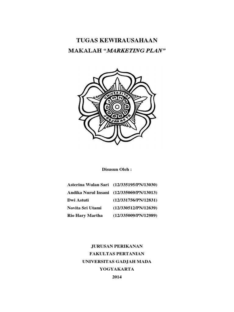 Tugas Kewirausahaan Makalah Marketing Plan
