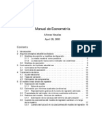 Manual de Econometria - Alfonso Novales