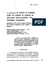 REB UFMG-8 (1) 1979-A Aplicacao Da Tecnica Do Incidente Critico em Estudos de Usuarios Da Informacao Tecnico-Cientifica - Uma Abordagem Comparativa PDF