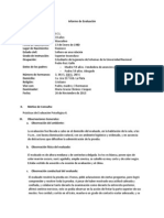 Informe de Evaluación