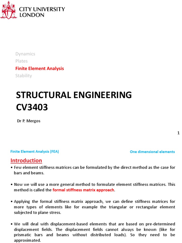 Finite Element Analysis in Structural Engineering | PDF | Deformation ...