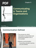 Organizational Behavior Chapter 9