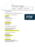 Prueba Unidad Comprensión Lectora EL JARDIN SECRETO