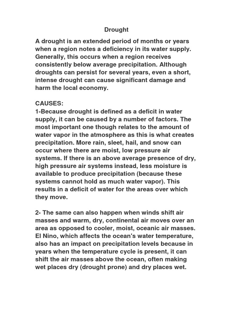 Drought | PDF