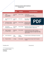 Perancangan Aktiviti Unit Disiplin