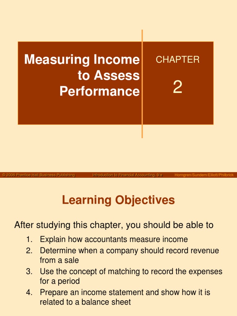 CH - 02 Measuring Income To Assess Performance | PDF | Retained ...