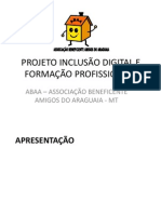 PROJETO INCLUSÃO DIGITAL E FORMAÇÃO PROFISSIONAL