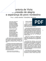 A expressão cultural da Cantoria de Viola