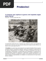 11 factores que explican la Guerra Civil Española