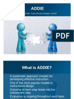 Addie Addie: A Systematic Instructional Design Model A Systematic Instructional Design Model