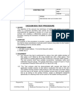 Vacuum Box Test Procedure Gudielines