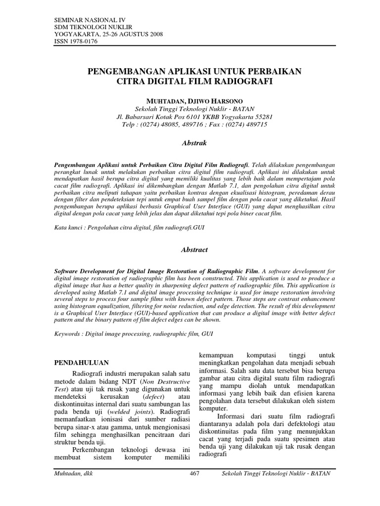 Jurnal Pengolahan Citra | PDF