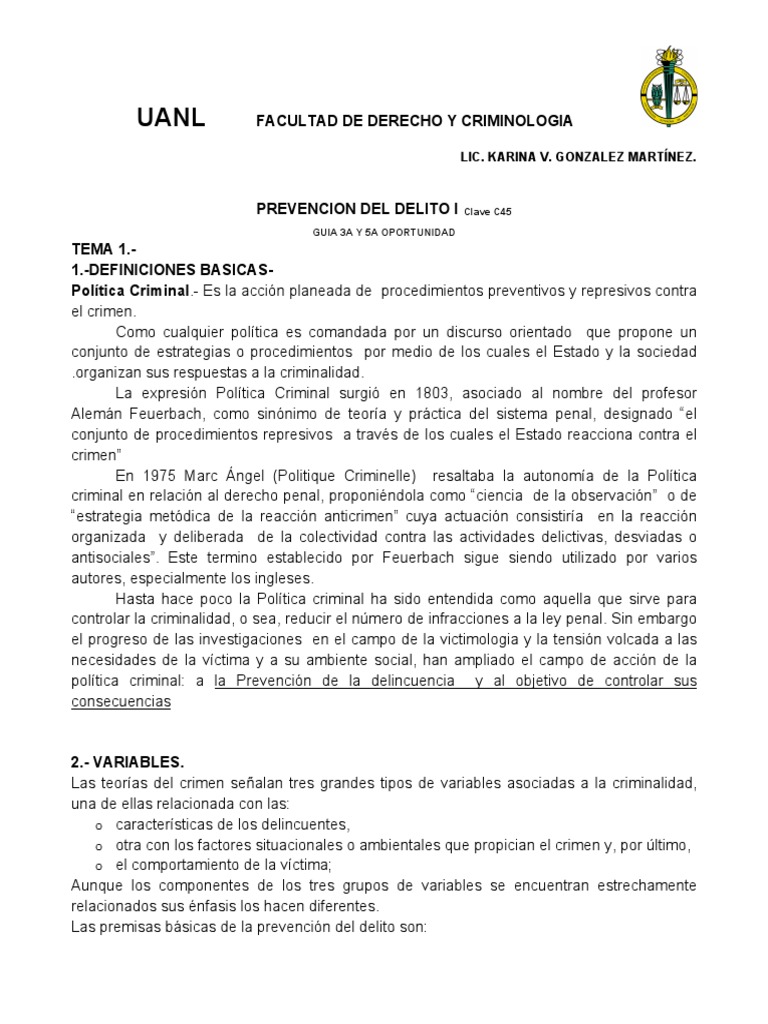 Estrategias para la Prevención del Delito | PDF | Delito | Criminología