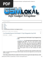 Download Cara Menambah Kapastias RAM Menjadi 2 X Lipat Menggunakan Swap RAM - GSMLokal by Nurill HyuDa SN217889292 doc pdf