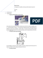 Methods of Application of Wax