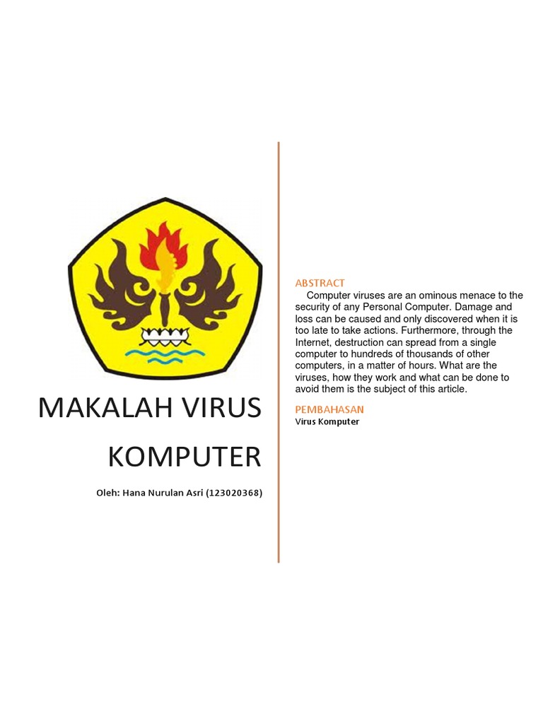 Makalah Virus Komputer