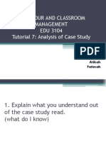 Tutorial 7 Analysis Case