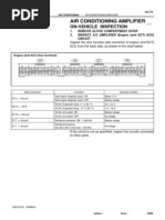 Air Conditioning Amplifier: On-Vehicle Inspection