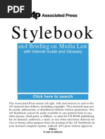 AP Style Quick Reference Guide | PDF | Middle East | Language Mechanics