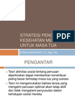 Strategi Pencapaian Kesehatan Mental Lansia