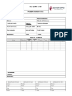 HLC QC Reg 3.1 30, Prueba Hidrostatica