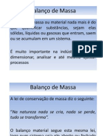 Aula Disciplina Balanço de Massa