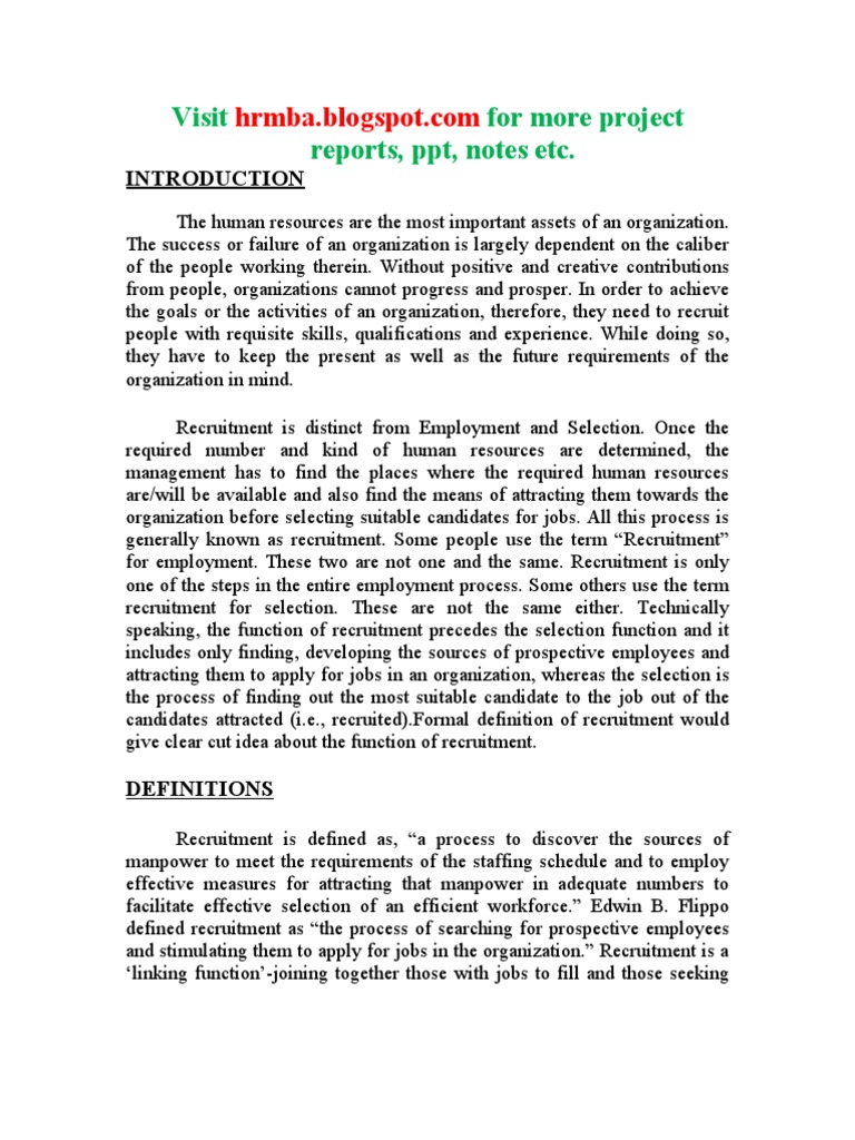 Why is it important to understand performance as part of the recruitment and selection process? picture