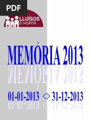 Memòria 2013
