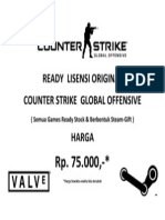 Ready Lisensi Original Counter Strike Global Offensive Harga