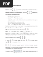 Appunti Sul Determinante Di Una Matrice Quadrata