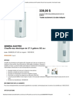 General Electric - Chauffe-Eau Électrique de 37 PDF